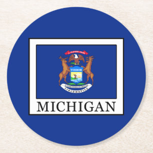 Michigan Underlägg Papper Rund