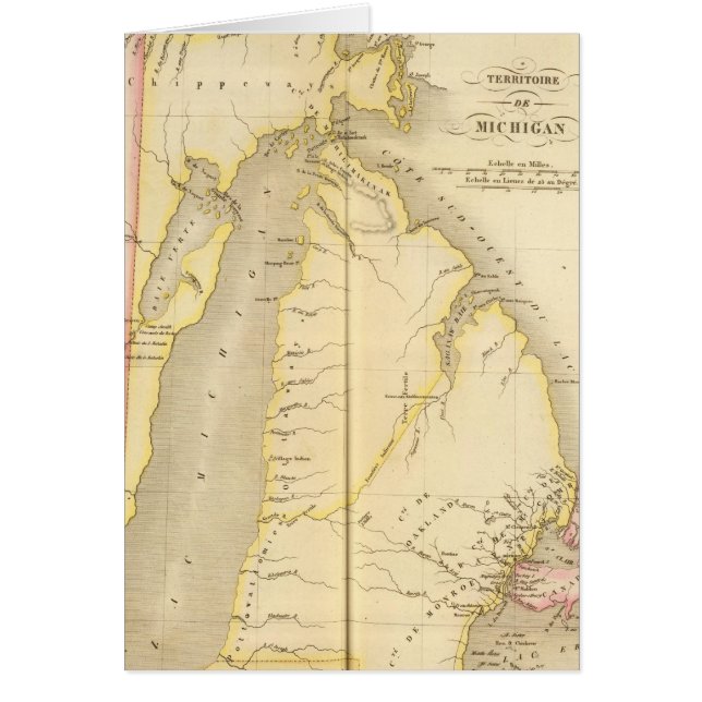 Michigan US Hälsningskort (Framsidan)
