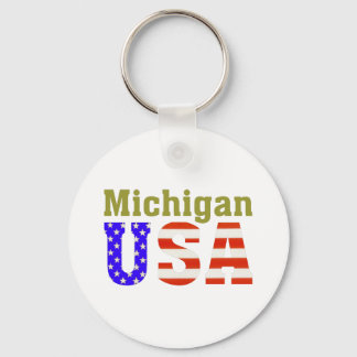Michigan USA! Nyckelring