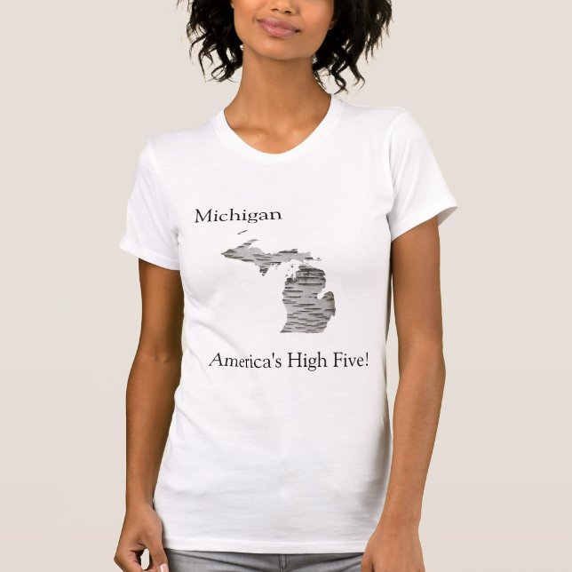 Michigan - USA:s fem högsta  T Shirt (Framsida)