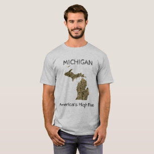 Michigan - USA:s höga fem T-Shirt