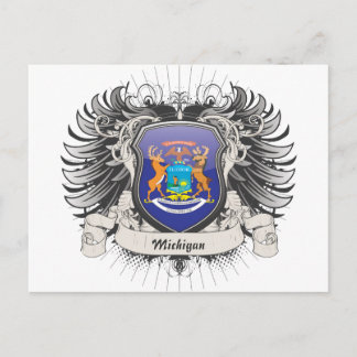 Michigan Vapensköld Vykort