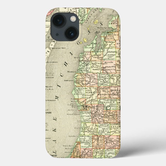 Michigan Vintage Karta (Baksida)
