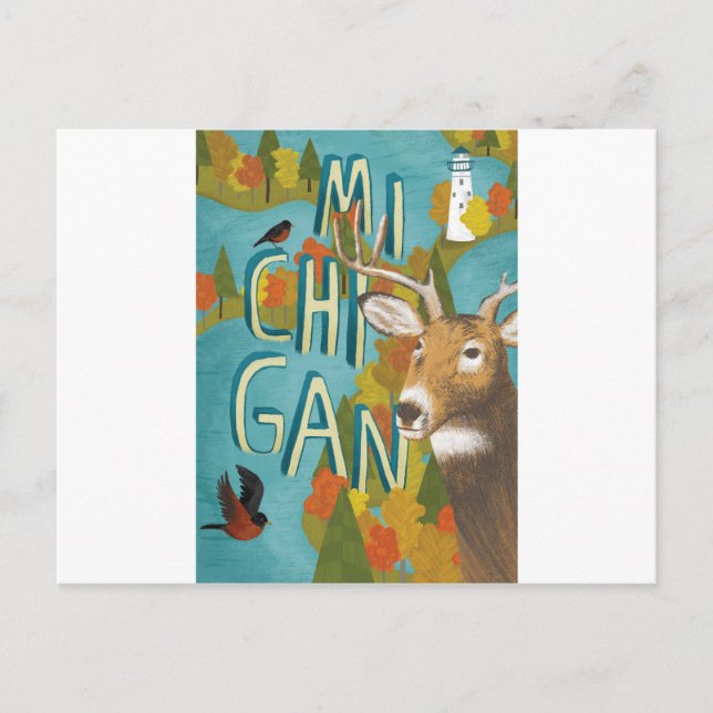 Michigan Vykort (Framsida)