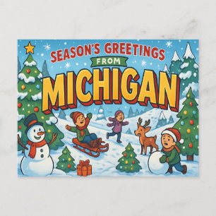MICHIGAN-vykort Vykort