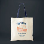 Michigan Wedding Welcome Bag, State Love Tygkasse<br><div class="desc">Welcome your guests to Michigan with a custom wedding tote designed for your special weekend. Personalize it with your names, wedding date, or location to create a simple keepsake that sets the tone for your celebration. This tote is a great way to hold welcome items like snacks, water, maps, and...</div>