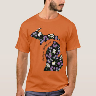 Michigan Wildflowers i stor storlek T Shirt