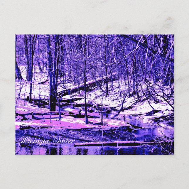 Michigan Winter Vykort (Framsida)
