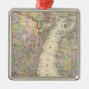 Michigan Wisconsin Julgransprydnad Metall