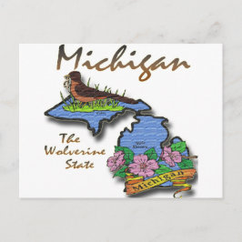 Michigan wolverinen statliga Robin Apple Vykort