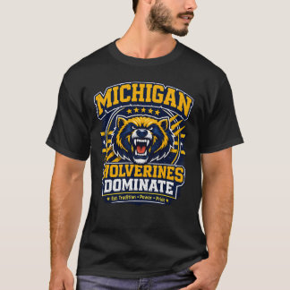 Michigan Wolverines Dominate T-Shirt – College Klä