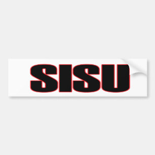 Michigan Yooper Sisu Bumper Sticker Bildekal