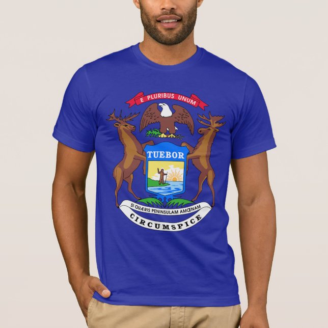 Michiganflagga T Shirt (Framsida)