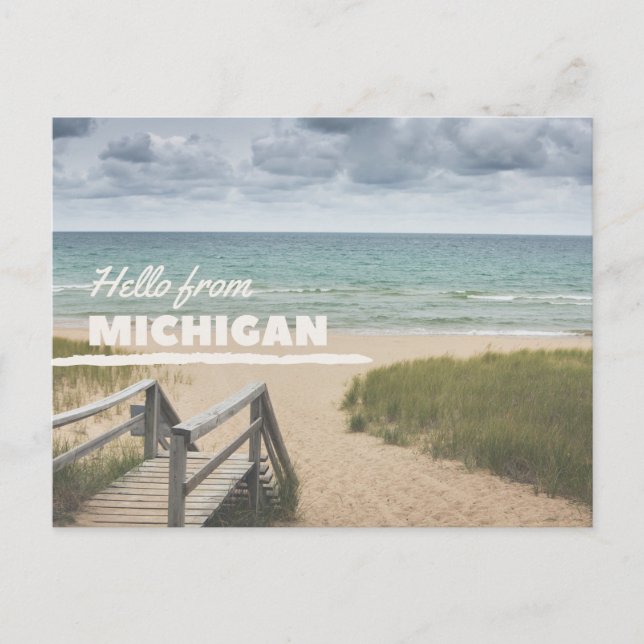 Michigankusten Vykort (Framsida)
