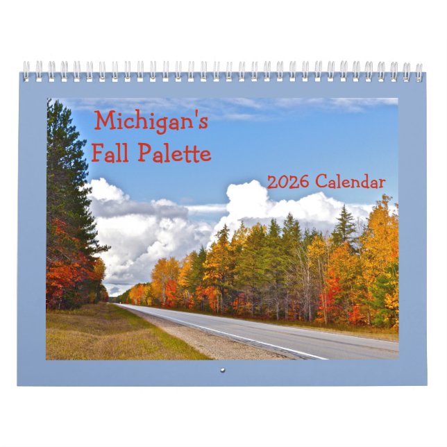 "MICHIGAN'S FALL PALETTE" 2025 CALENDAR KALENDER (Omslag)