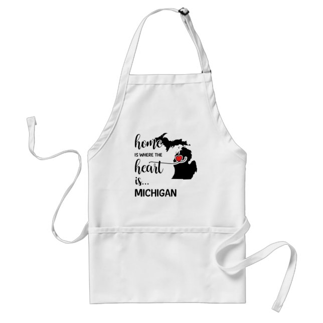 Michigans hem är där hjärtat finns förkläde (Framsidan)