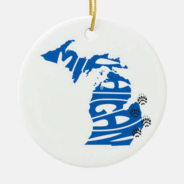 Michiganstaten Julgran Ornament (Framsidan)