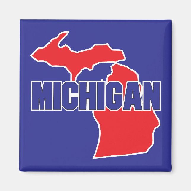 Michiganstaten Magnet (Framsidan)