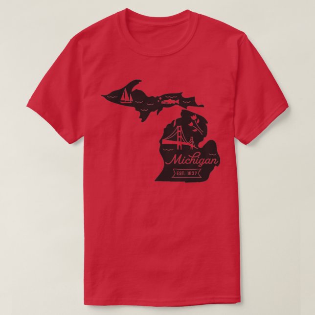 Michiganstaten T Shirt (Design framsida)