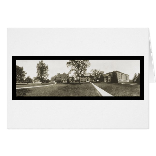 Michiganstaten Universiteten Photo 1912 Hälsningskort (Framsidan Horizontal)