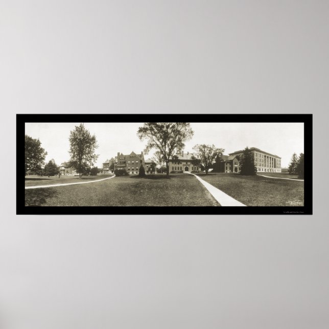 Michiganstaten Universiteten Photo 1912 Poster (Framsidan)