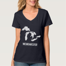 Michiganster Baby Mörk Färg Funny Michigan Tee Shirt