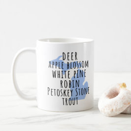 Michigansymboler Mittstaten Kaffe Mugg
