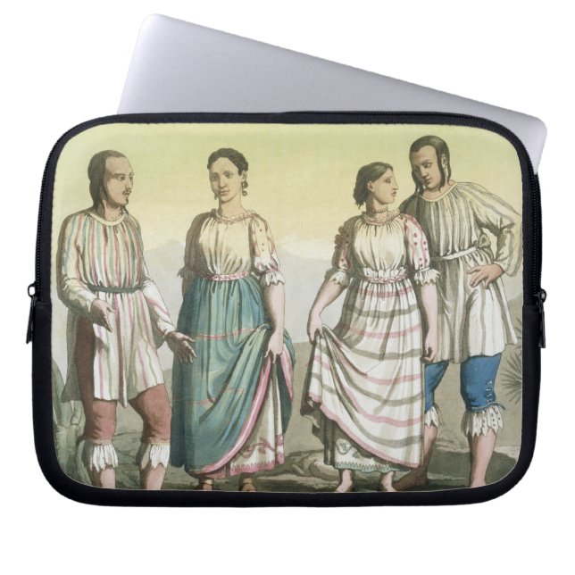 Michoacan indier i den traditionella dräkten, laptop sleeve (Framsidan)