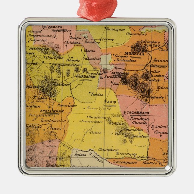 Michoacan Mexico Julgransprydnad Metall (Framsidan)