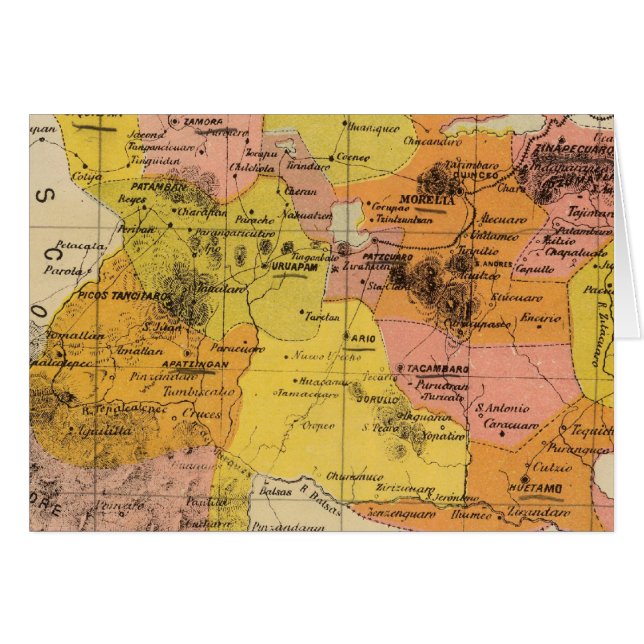 Michoacan, Mexiko Hälsningskort (Framsidan Horizontal)