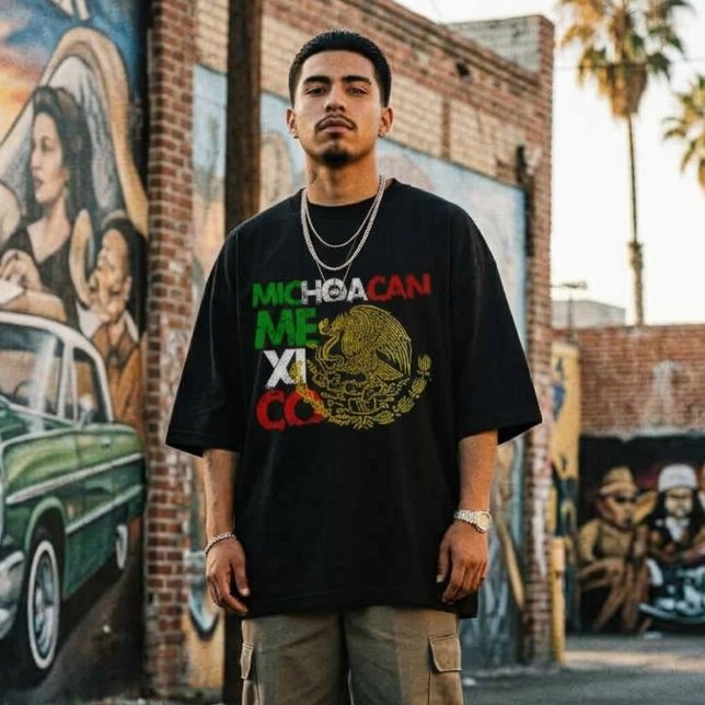 Michoacan Mexikos flagga  T Shirt (Michoacan Mexico Flag T-Shirt)