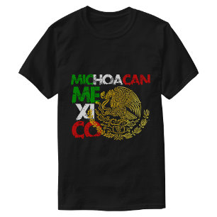 Michoacan Mexikos flagga T Shirt