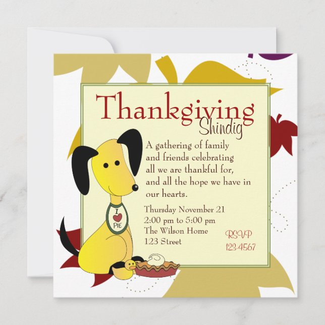 Mick och Henry Kärlek Paj Inbjudningar (Framsida)