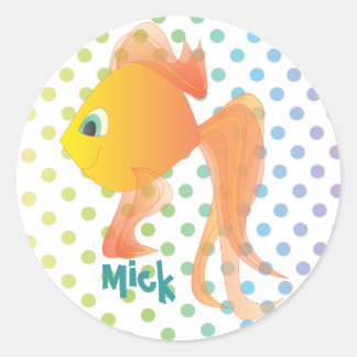 Mick the Goldfish Runt Klistermärke