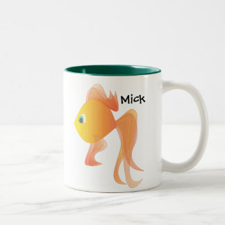 Mick the Goldfish Två-Tonad Mugg