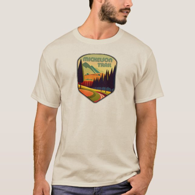 Mickelson Trail South Dakota Färg T Shirt (Framsida)