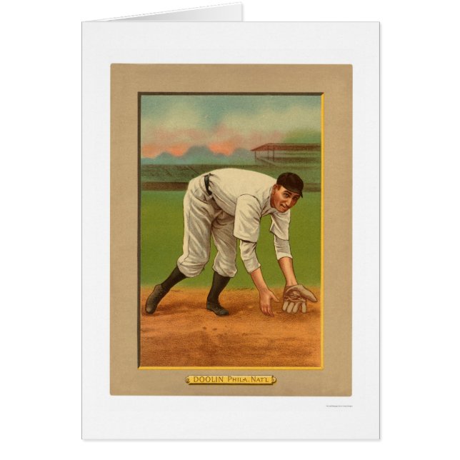 Mickey Doolan Phillies baseball 1911 Hälsningskort (Framsidan)