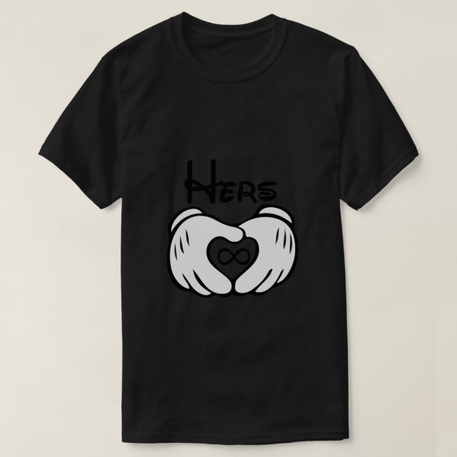 Mickey G-l-o-v-e Couple Shirt 1 T Shirt (Design framsida)