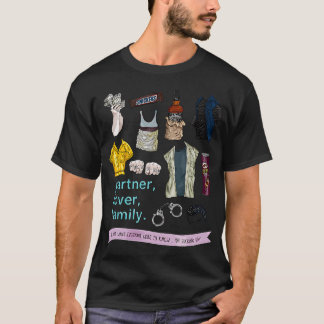 Mickey Milkovich saker Flatlay - färg T Shirt
