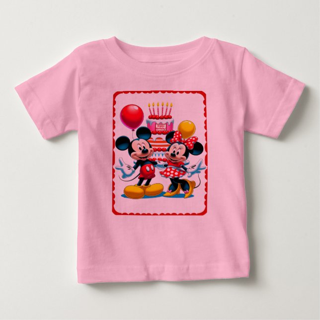 Mickey & Minnie Birthday Bash Firande Tee (Framsida)