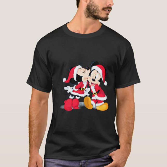 Mickey Minnie Jingle Bell Fun  T Shirt (Framsida)