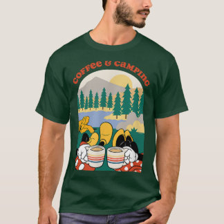Mickey & Minnie MouseCoffee & Camping T Shirt