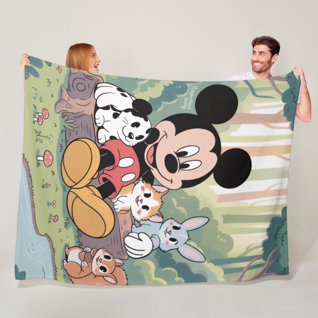 Mickey Mouse Blanket Fleecefilt (På plats)