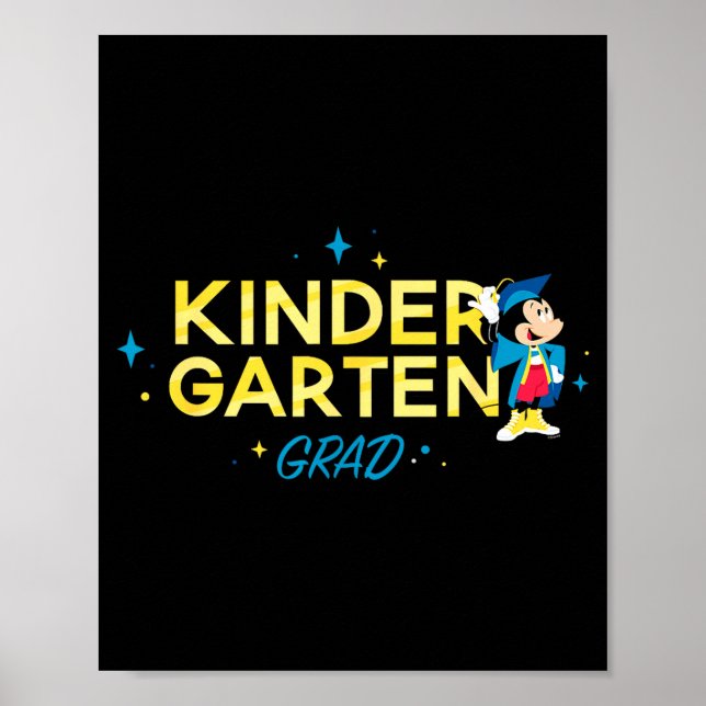 Mickey mouse 'förskoleexamen' barnens examen  poster (Framsidan)