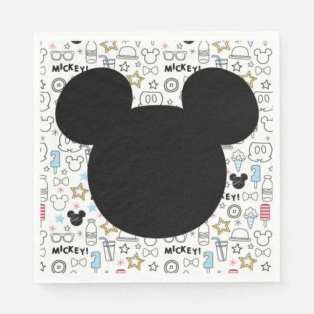 Mickey Mouse Fun Birthday party napkin Pappersservett (Framsidan)