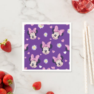 Mickey Mouse prickig lila baby shower Pappersservett