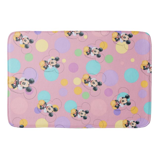 Mickey Mouse prickig röd Baby Shower Badrumsmatta (Framsidan)