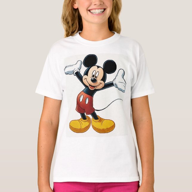 Mickey Mouse Pumpkin Character – Halloween Cartoon T Shirt (Framsida)