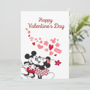 Mickey och Minnie Valentine Julkort