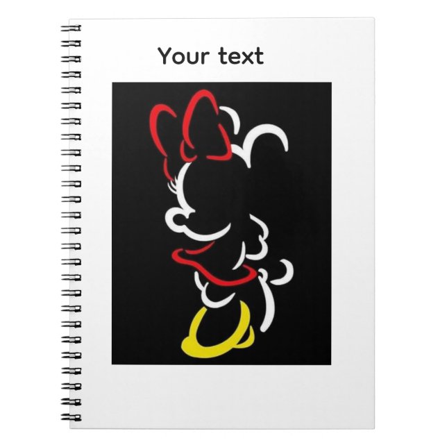 Mickey spiral notebook  anteckningsbok (Framsidan)